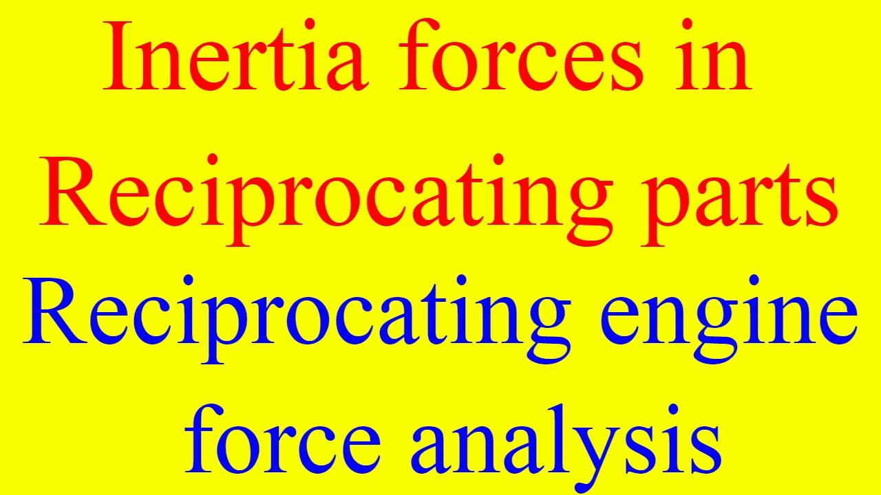 WBCS Mechanical Engineering Notes - On Inertia Force Analysis NOTES IMAGE
