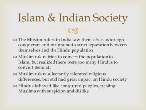 WBCS Impact Of Islam On Indian Society - Anthropology Notes IMAGE