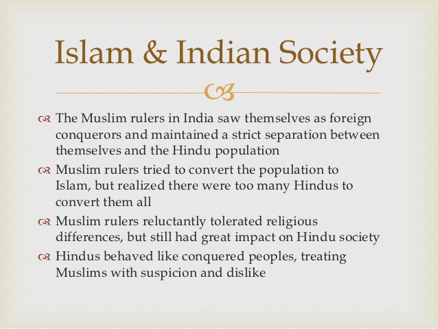 WBCS Impact Of Islam On Indian Society - Anthropology Notes IMAGE