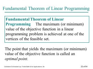 WBCS Fundamental Theorem Of LPP - Mathematics Notes IMAGE