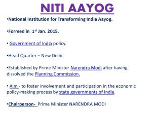 WBCS Government Of India Scheme Notes - NITI Aayog IMAGE