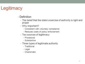 WBCS Concept Of Legitimacy - Political Science Notes IMAGE
