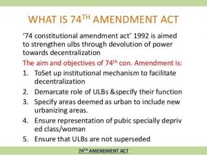 WBCS Notes On - Economics - 73rd And 74th Amendment Act IMAGE