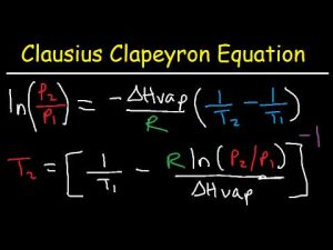 WBCS Notes On - Chemistry - Clausius-Clapeyron Equation IMAGE
