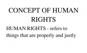 WBCS Political Science Notes On - Concept Of Human Rights IMAGE