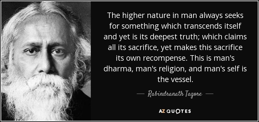 WBCS Nature Of Man - Rabindranath Tagore -Philosophy Notes IMAGE
