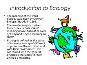 WBCS Notes On - Importance Of Ecology - Agriculture Notes IMAGE