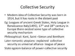WBCS Collective Security - Political Science Notes IMAGE