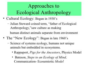 WBCS Concept Of Ecological Anthropology - Notes IMAGE