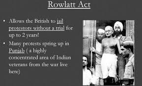 WBCS Modern History Notes-The Rowlatt Act NOTES IMAGE
