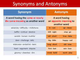 WBCS english Verbal Ability - Synonyms and Antonyms - Notes image