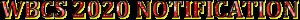 WBCS 2020 notification image