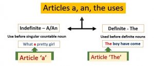 WBCS ENGLISH Verbal Ability - Articles - Notes image