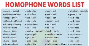 WBCS Homophones - English Composition Notes IMAGE