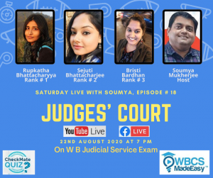 Discussion On West Bengal Judicial Service Examination.