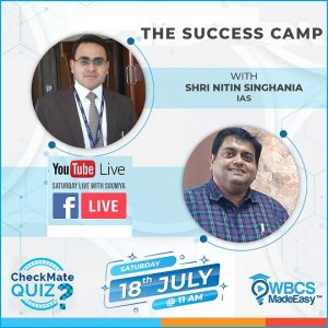 Saturday Live With Soumya - Episode 13 - Topic - GS Subjects Of WBCS And IAS Exam, Their Syllabus Strategy Motivation With Nitin Singhania IAS Sir