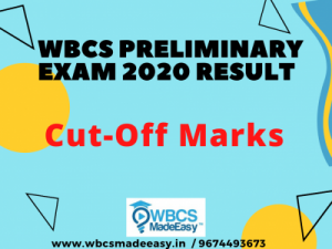 WBCS Preliminary Exam Result 2020 Cut off